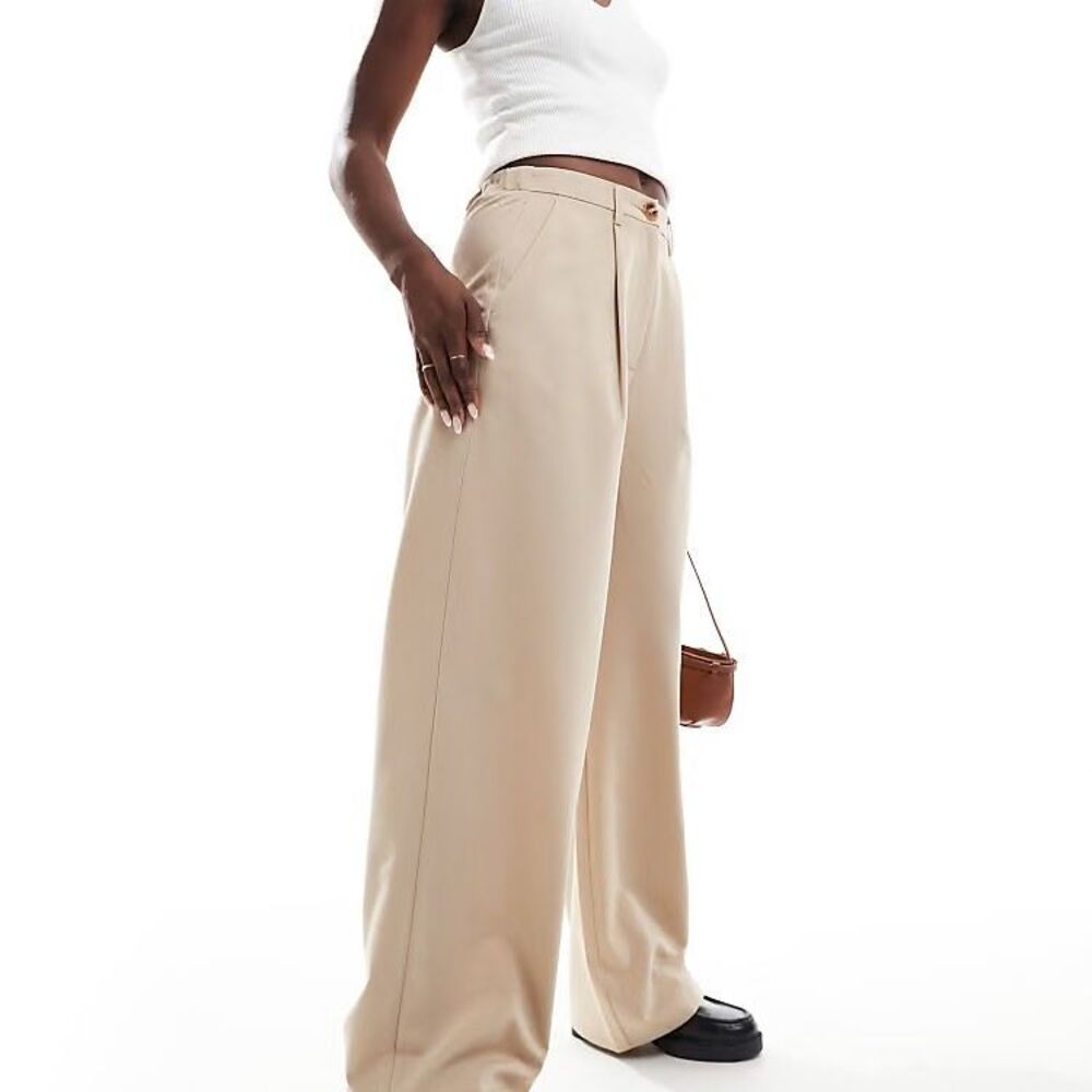 ✨Miss Selfridge Tailored Wide Leg Sz 8 Trousers in Stone✨